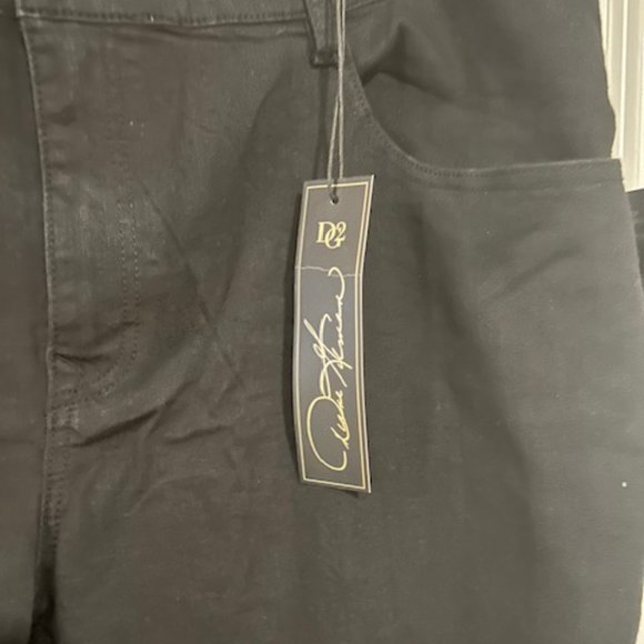 DIANE GILMAN (DG2)  BLACK JEANS PLUS SIZE 28W - Picture 3 of 3